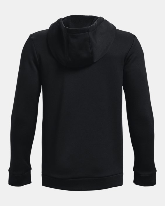 Boys' Armour Fleece® Graphic Hoodie, Black, pdpMainDesktop image number 1
